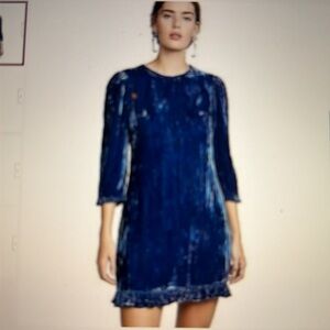 Shoshanna Crushed Velvet Mini Dress